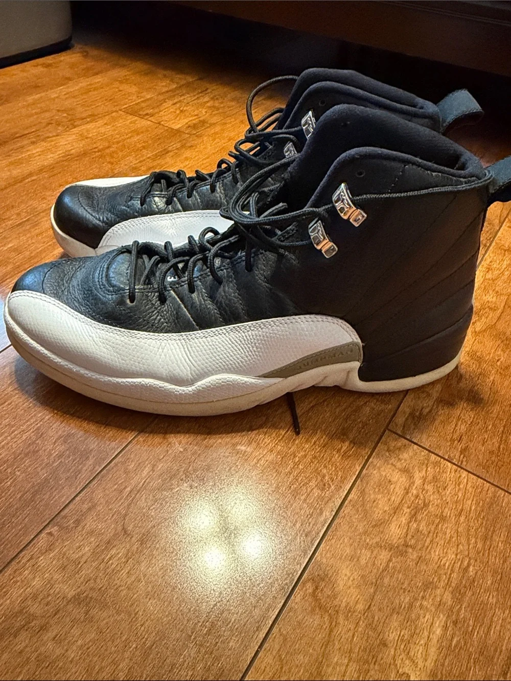 Air Jordan retro 12  Style Men's Basketball Shoes - Black/White/Red